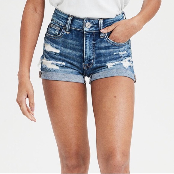 curvy high waisted shorts